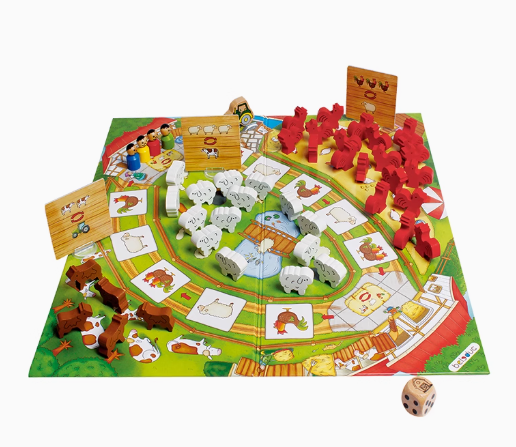贝乐多快乐农场 数学经济换算儿童启蒙益智木质桌游动物玩具 4岁+